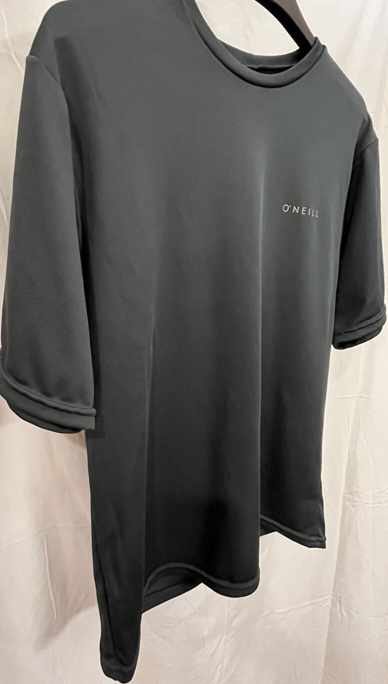 O'Neill Men's XL Rash Guard Short Sleeve Surf Swim Shirt Gray UPF Performance